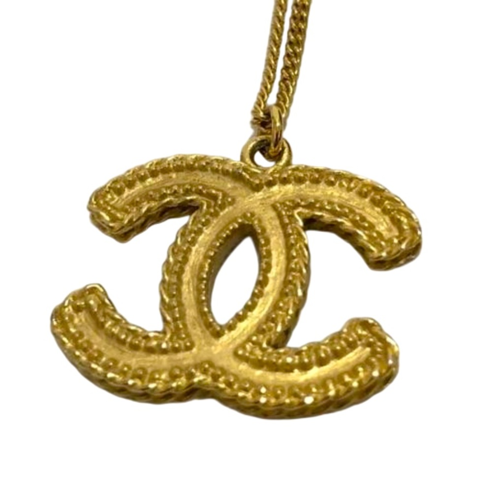 Chanel Coco Mark CC Logo Gold Motif Necklace - Picture 4 of 9